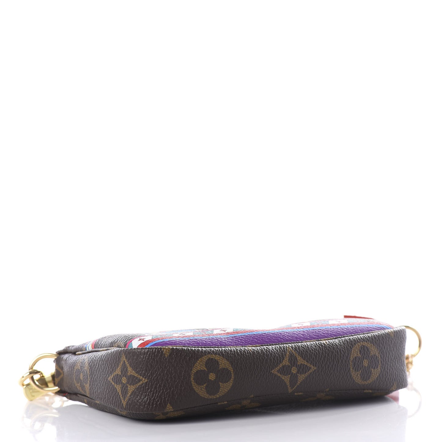 Monogram 2020 Christmas Animation Bumper Cars Mini Pochette Accessories Coquelicot