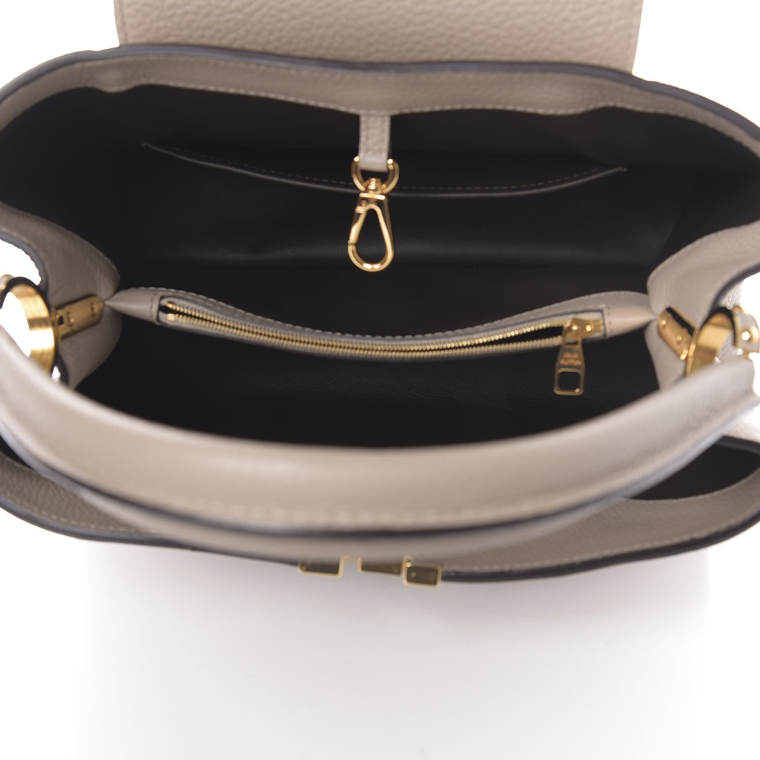 Louis Vuitton Taurillon Capucines MM Galet 5 of 9