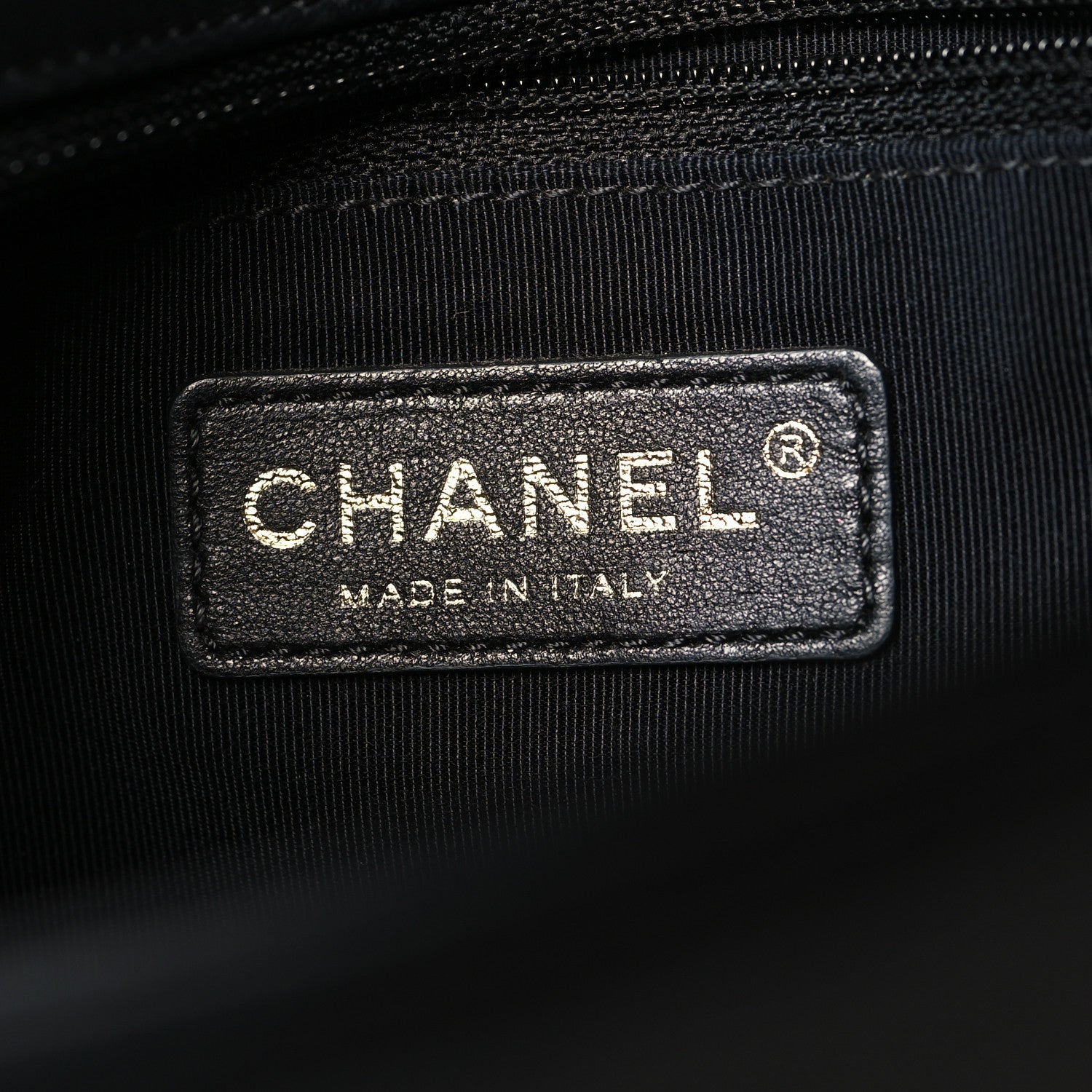 Chanel Calfskin Quilted Medium Graphic Flap Beige Black 6 of 12