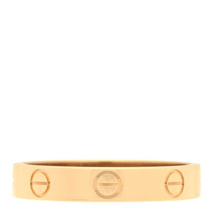 Cartier 18K Yellow Gold 3.5mm LOVE Wedding Band Ring 55 7.25 4 of 6