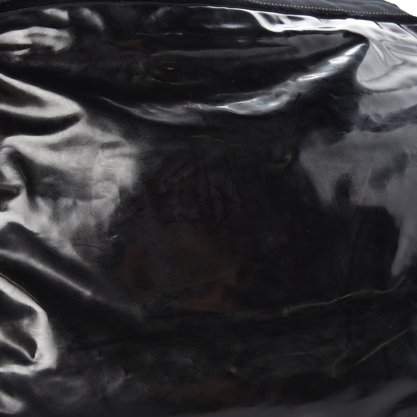 Vinyl Spirit Drawstring Tote Black