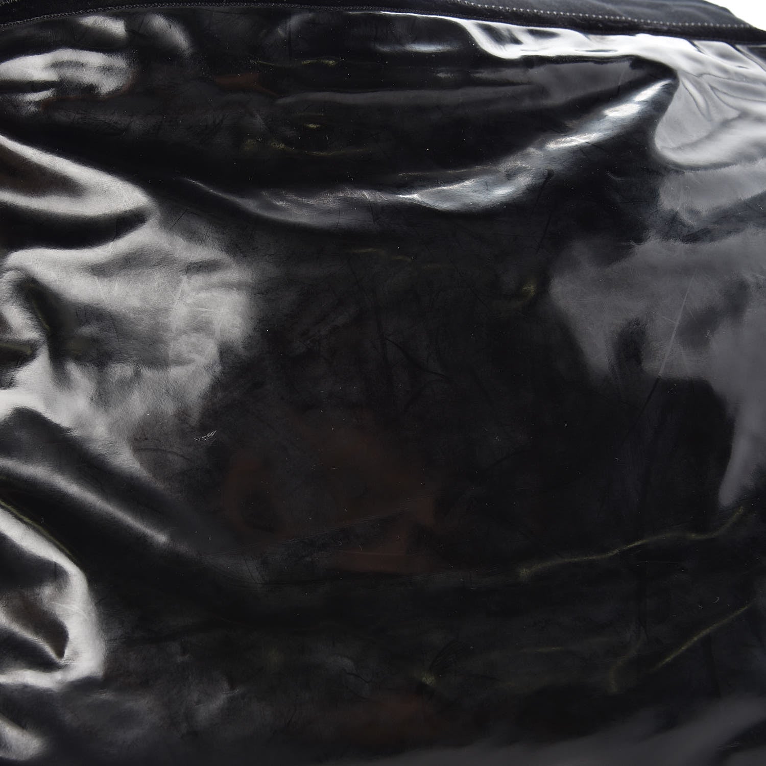 Chanel Vinyl Spirit Drawstring Tote Black 11 of 11