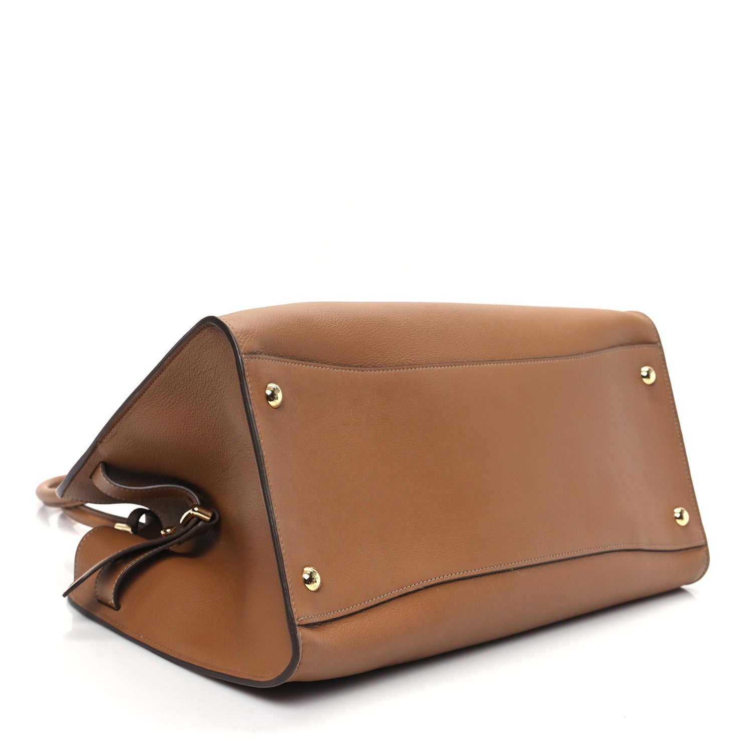 Prada Soft Grain Calfskin Large Tote Bag Caramel 4 of 11