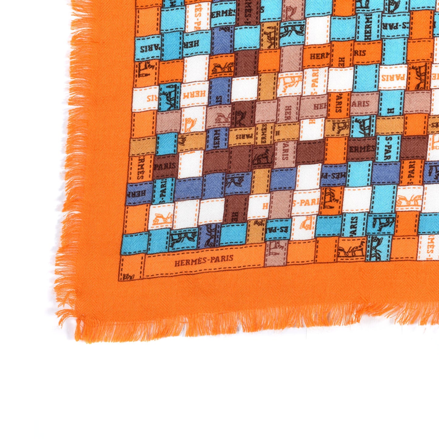 Cashmere Silk Bolduc Au Carre Scarf 90