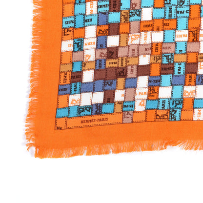 Hermes Cashmere Silk Bolduc Au Carre Scarf 90 4 of 4