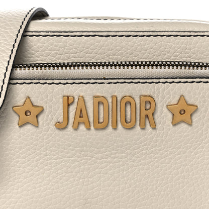 Christian Dior Grained Calfskin J'Adior Camera Case Clutch With Chain White 12 of 20
