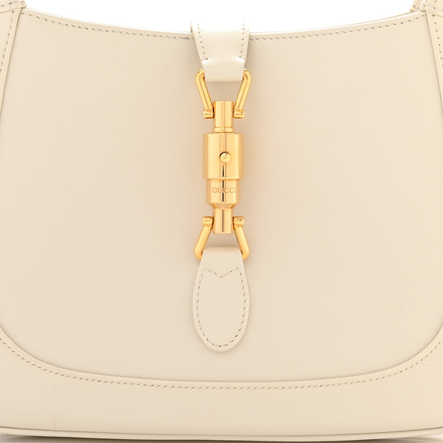 Boarded Dyana Lux Calfskin Small Jackie 1961 Hobo Mystic White