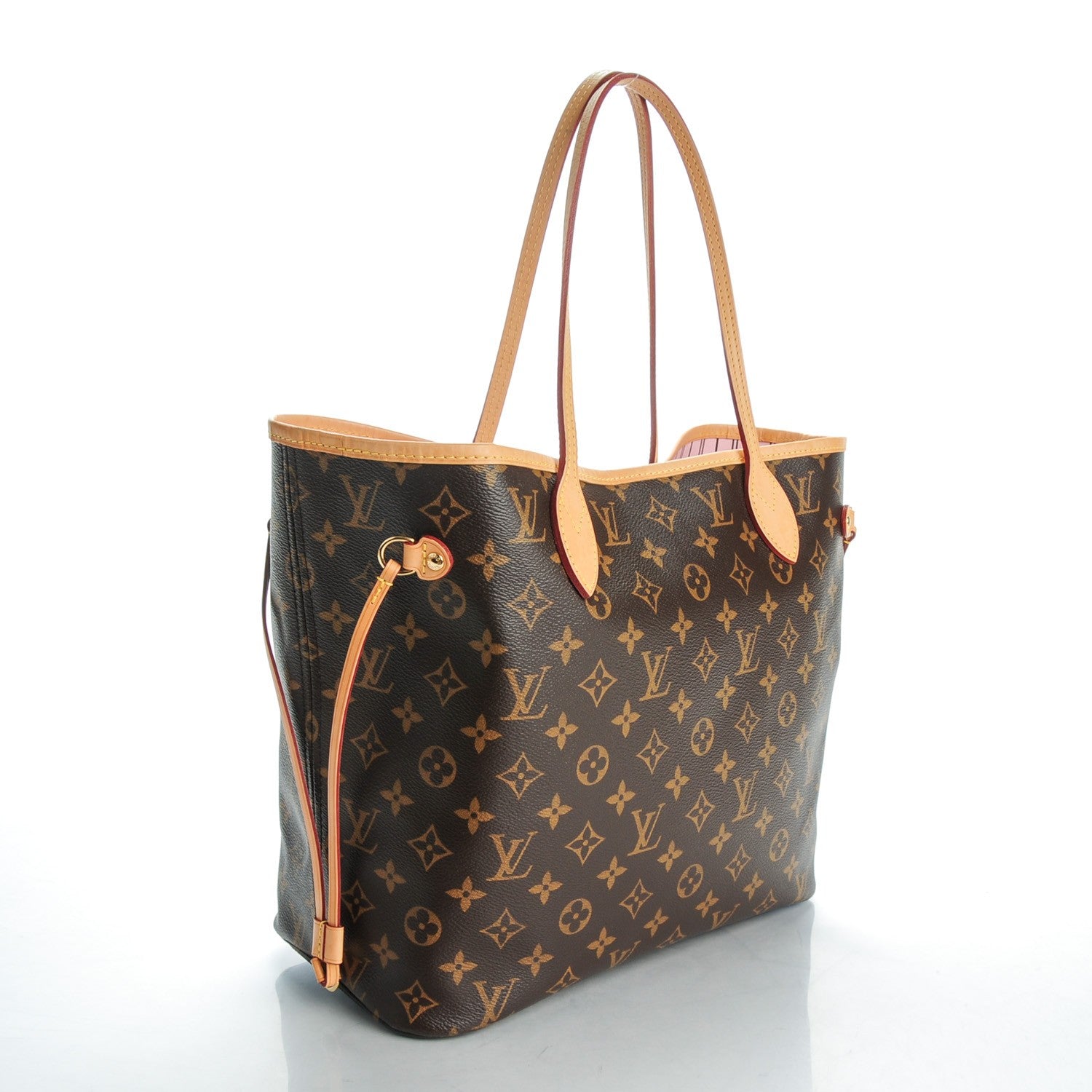 Louis Vuitton Monogram Neverfull MM Rose Ballerine 148400