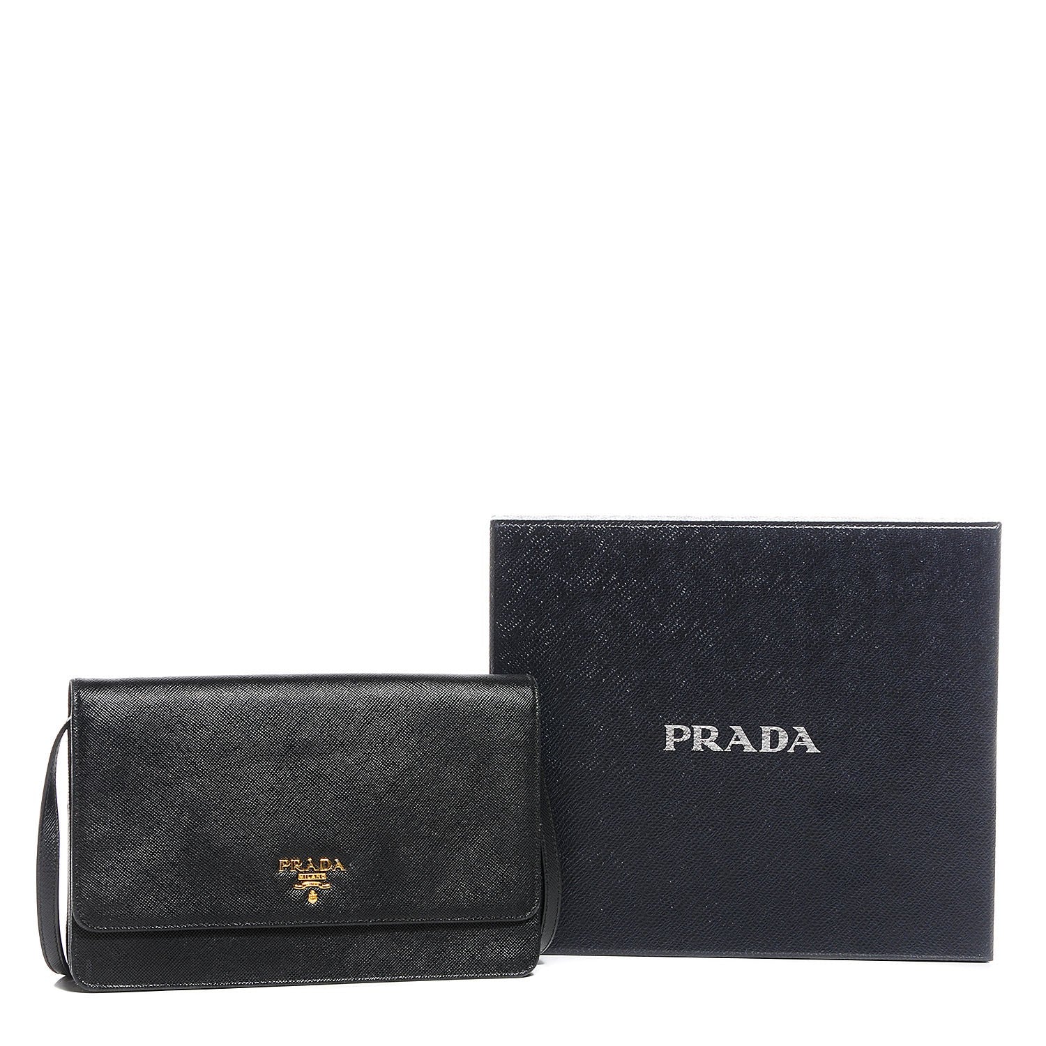 Prada Saffiano Mini Crossbody Bag Black 9 of 9