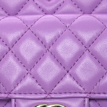 Chanel Lambskin Quilted CC In Love Heart Bag Purple 8 of 11