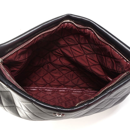 Chanel Lambskin Quilted Beauty Clutch Bag Black 6 of 8