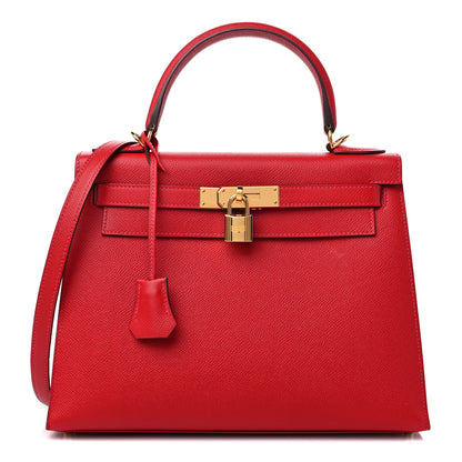 Hermes Epsom Kelly Sellier 28 Rouge Casaque 1 of 11