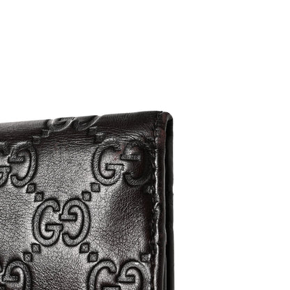 Gucci Guccissima Signature Dice French Flap Wallet Chocolate 8 of 9