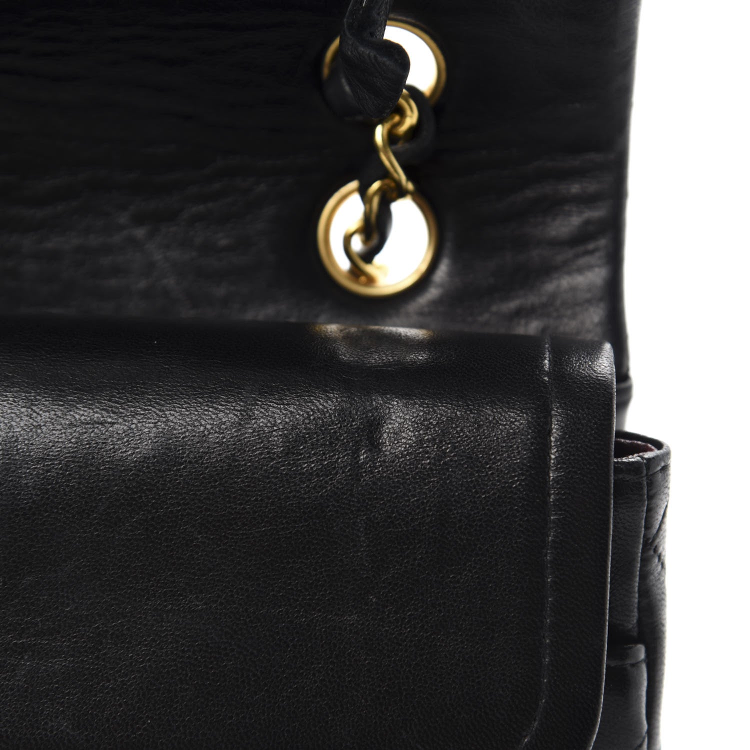 Chanel Lambskin Quilted Medium Double Flap Black 8 of 15