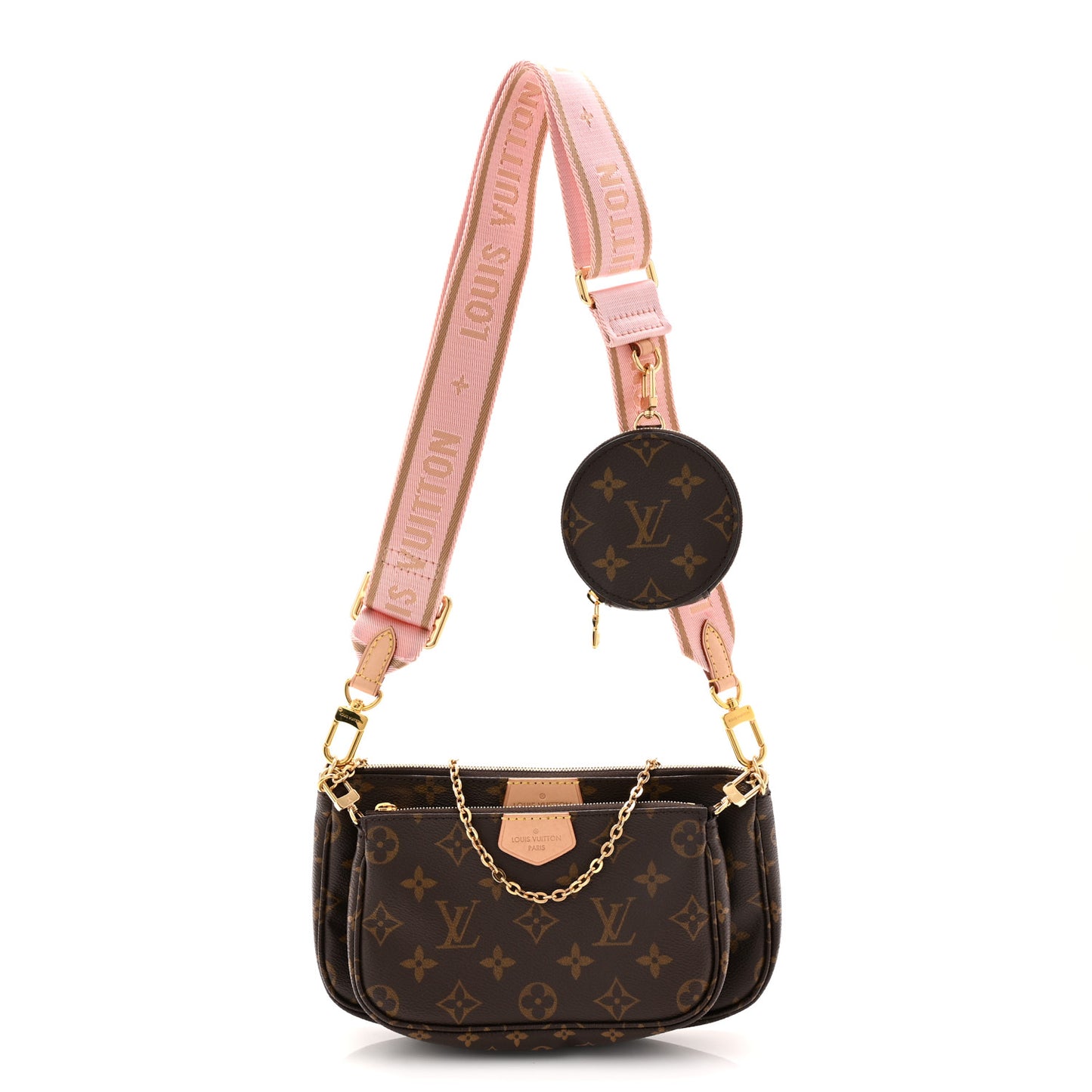Monogram Multi Pochette Accessories Rose Clair