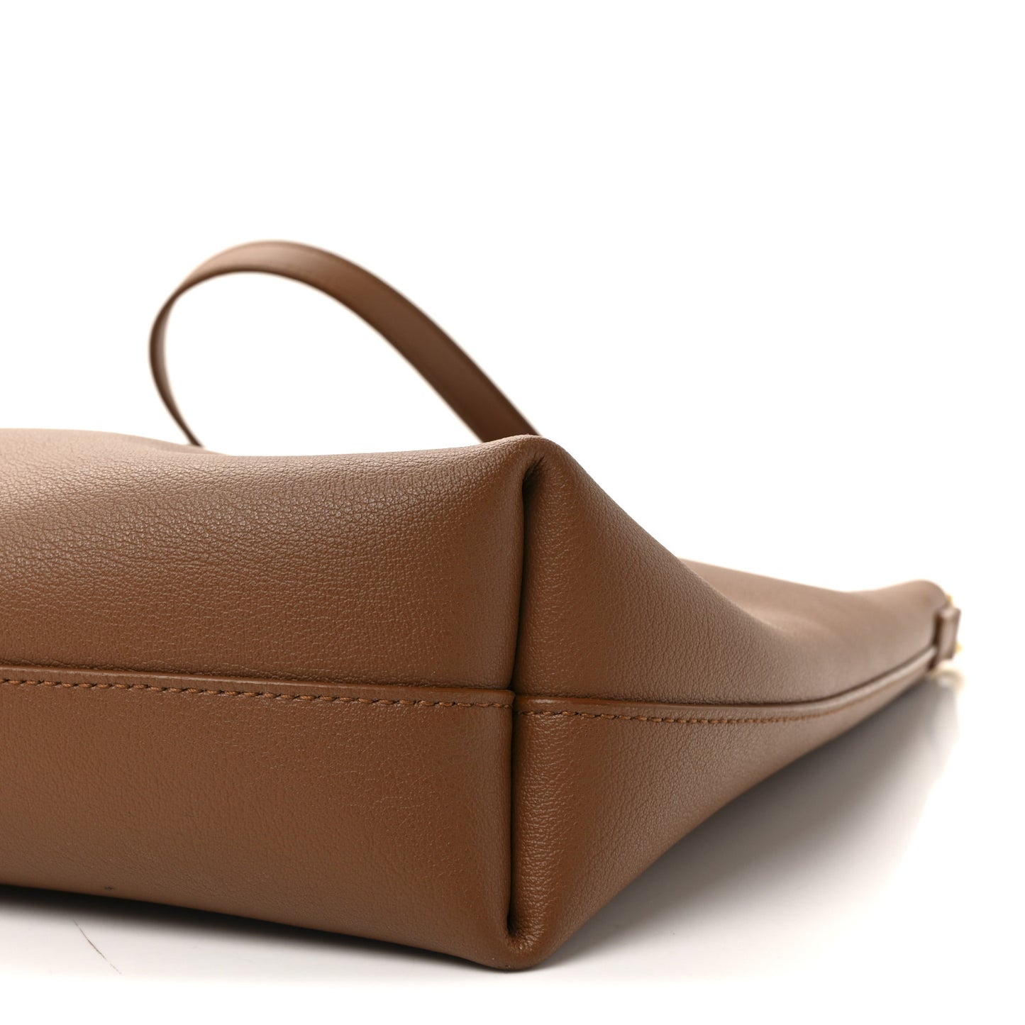Calfskin Toy Shopping Tote Dark Tan