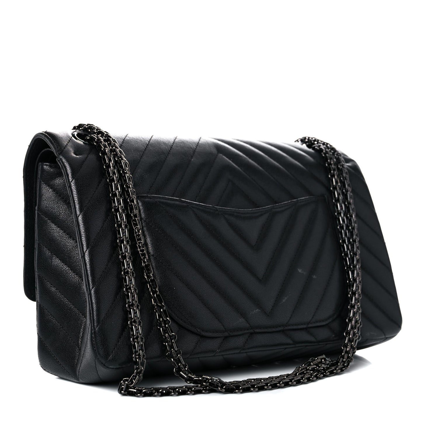 Sheepskin Chevron Quilted 2.55 Reissue 226 Flap So Black