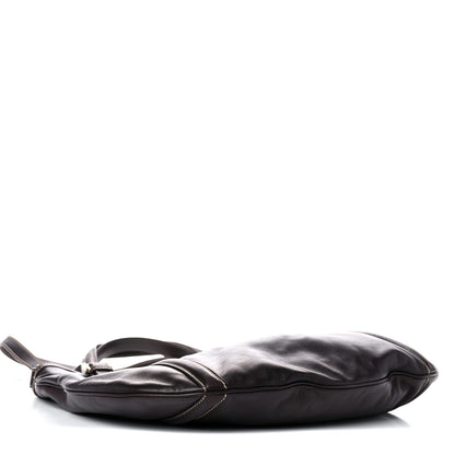 Gucci Calfskin Medium Britt Tote Dark Brown 4 of 12