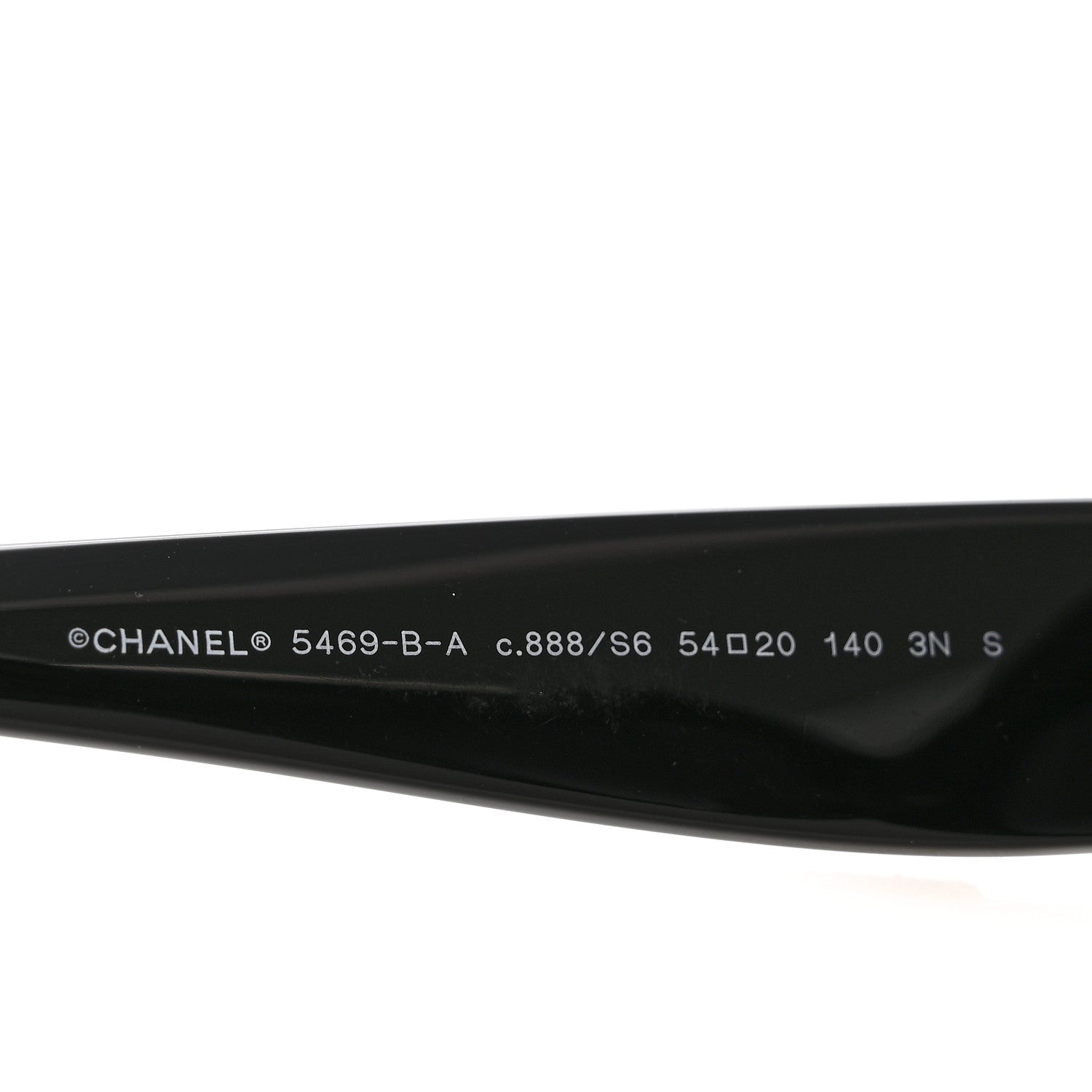 Chanel Acetate Polarized Oval CC Sunglasses 5469-B-A Black 1853249