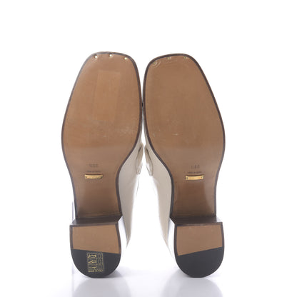 Gucci Malaga Kid Horsebit Loafer Pumps 39.5 White 6 of 15