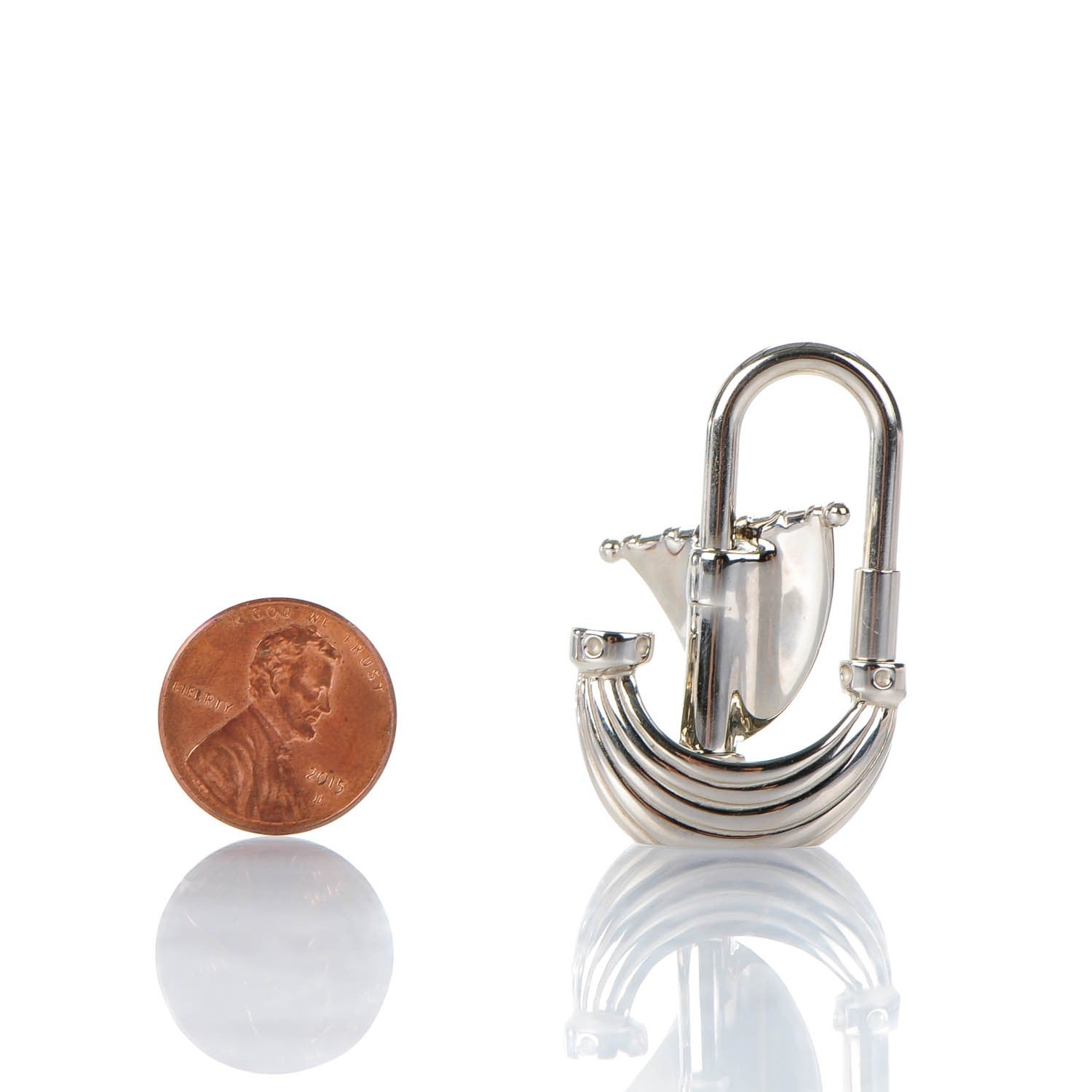 Hermes Palladium Sailboat Cadena Lock 2 of 5