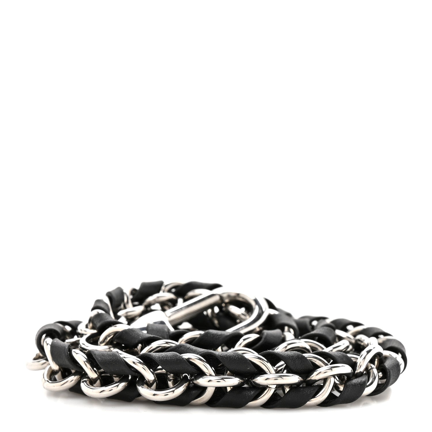 Louis Vuitton Calfskin Vanity Chain Pouch Shoulder Strap Black Silver 2 of 3
