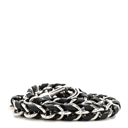 Louis Vuitton Calfskin Vanity Chain Pouch Shoulder Strap Black Silver 2 of 3