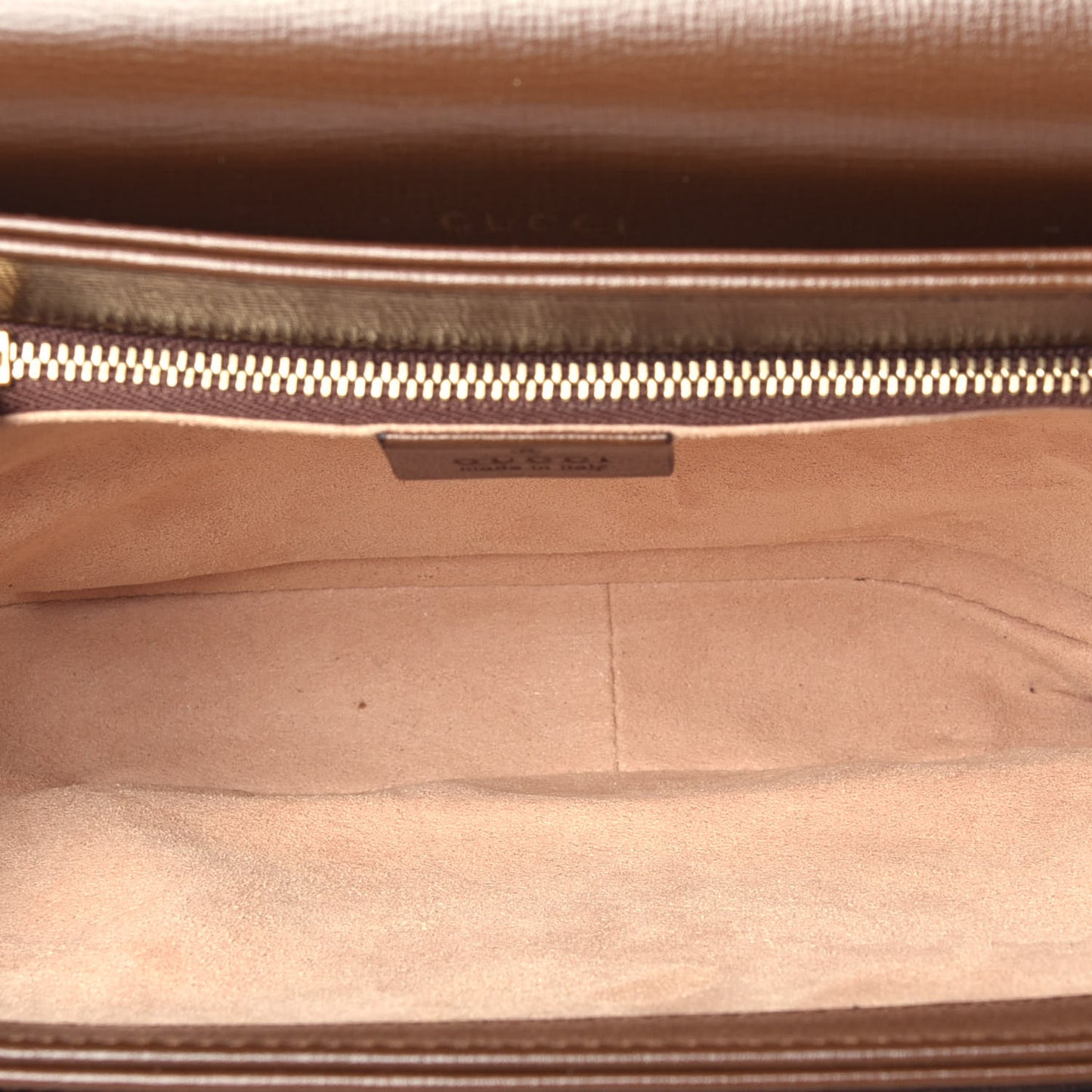 GG Supreme Monogram Horsebit 1955 Shoulder Bag Beige Brown Sugar