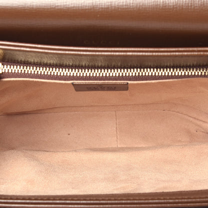 Gucci GG Supreme Monogram Horsebit 1955 Shoulder Bag Beige Brown Sugar 8 of 17