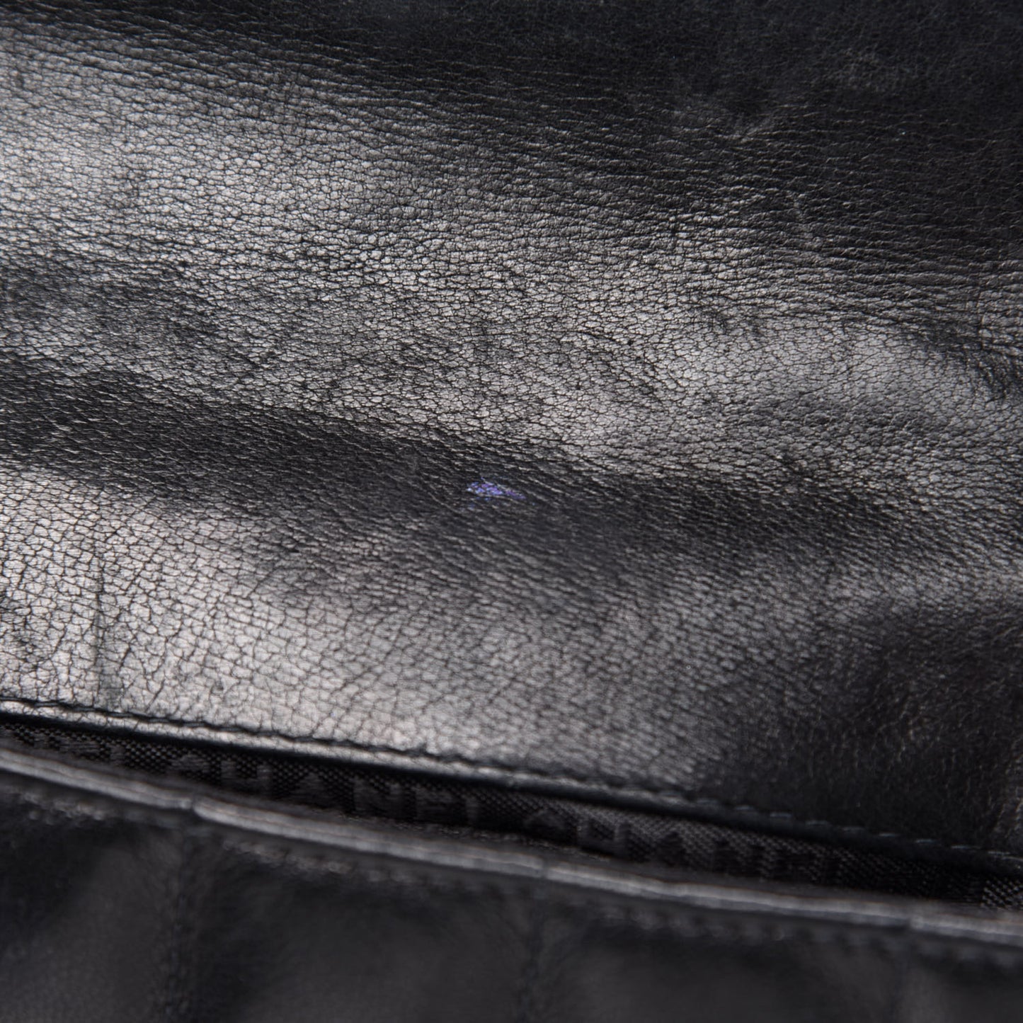 Lambskin Quilted Mini Chocolate Bar Camellia Flap Black