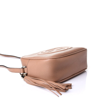 Gucci Pebbled Calfskin Small Soho Disco Bag Camelia 3 of 4