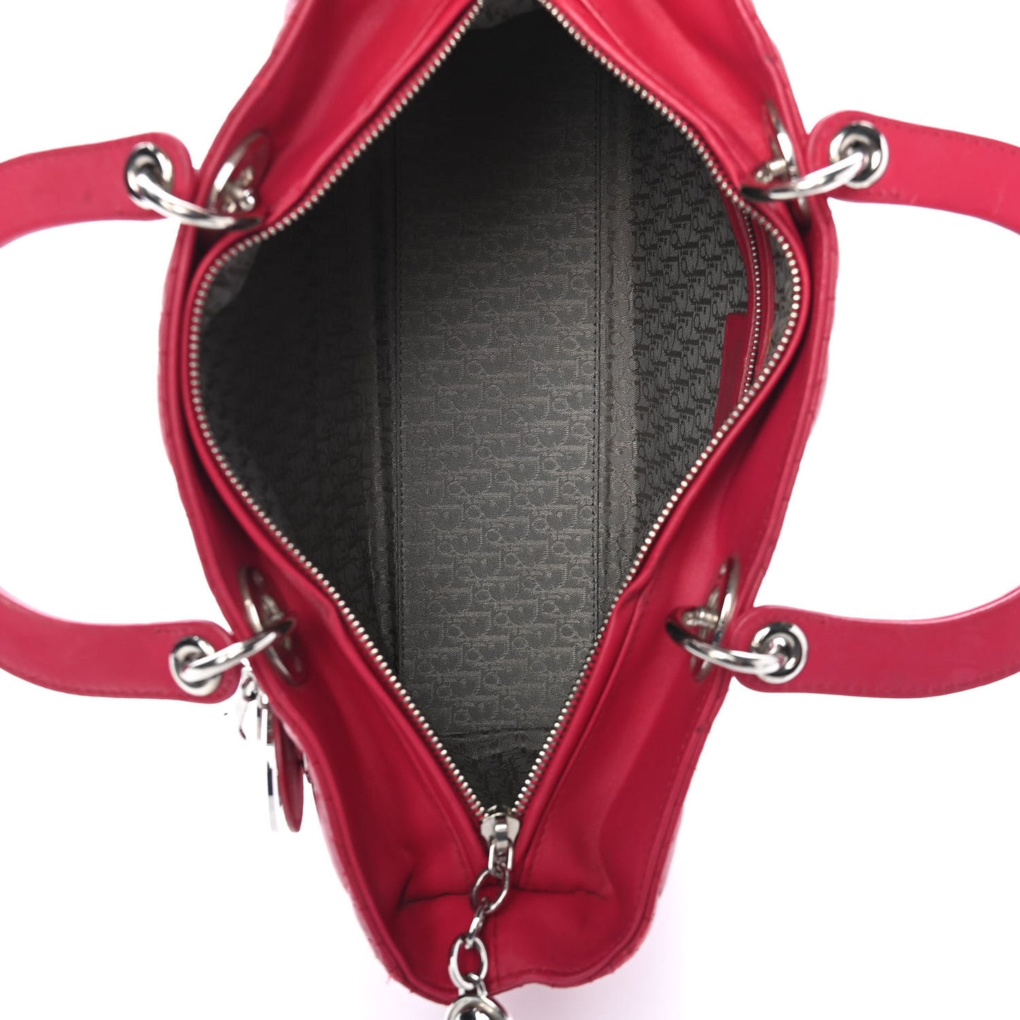 Lambskin Cannage Large Lady Dior Pink