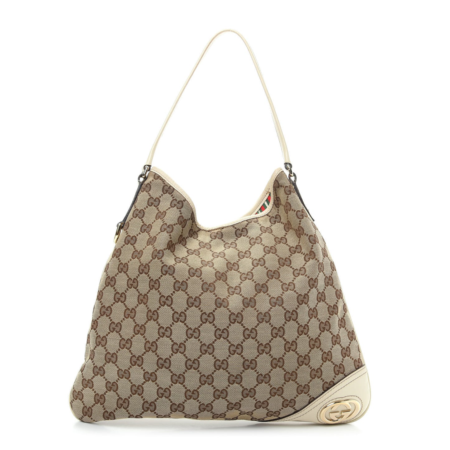 Monogram Medium New Britt Hobo Off White