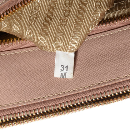 Prada Saffiano Lux Small Double Zip Tote Cammeo 8 of 10