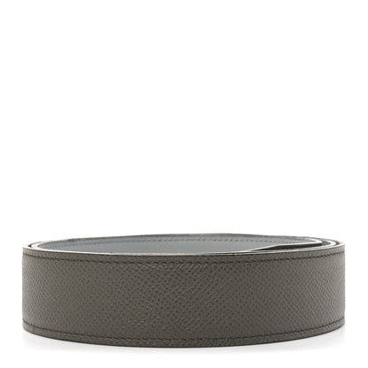Hermes Epsom Reversible 32mm Belt Strap 85 34 Etain Bleu Glacier 2 of 6