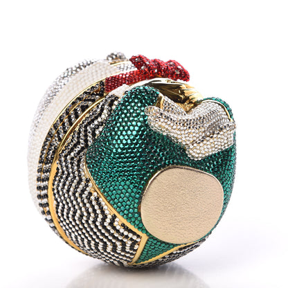 Judith Leiber Crystal Humpty Dumpty Minaudiere Clutch Multicolor 4 of 12