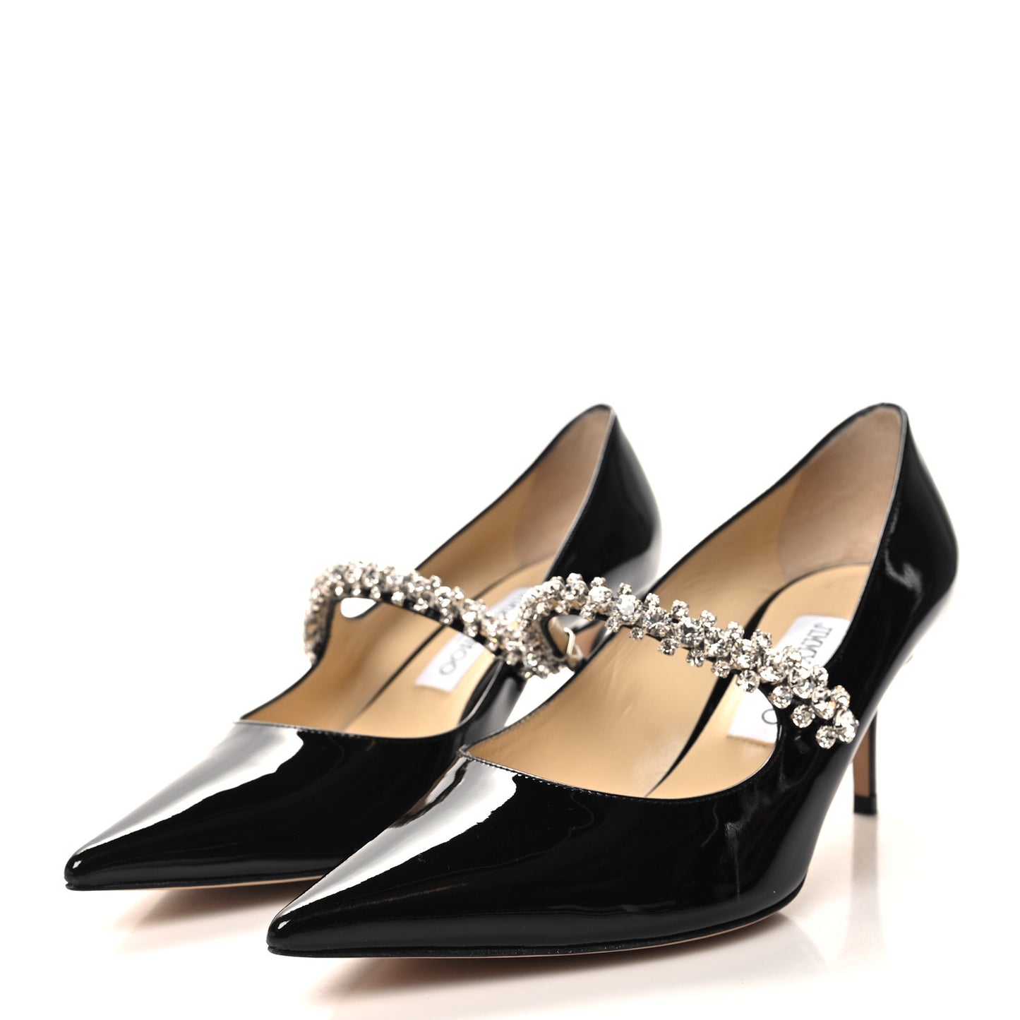 Patent Crystal Bing 65 Pumps 38.5 Black