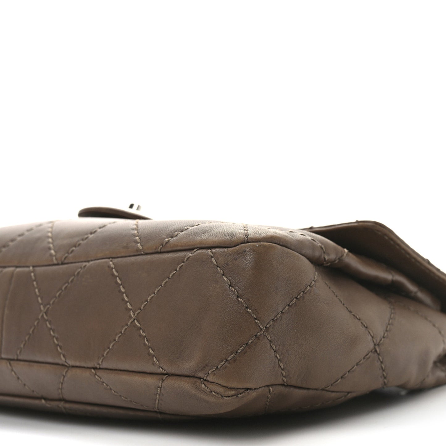 Lambskin Stitched Orient Express Flap Brown