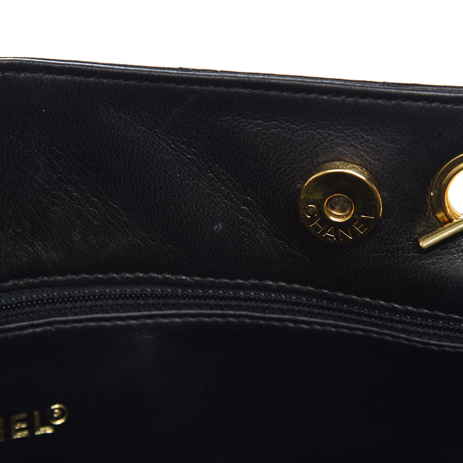 Chanel Lambskin Quilted Shoulder Bag Black 8 of 12