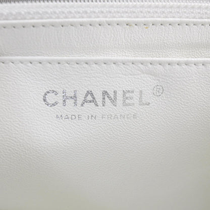 Chanel Washed Caviar Maxi Flap White 9 of 12