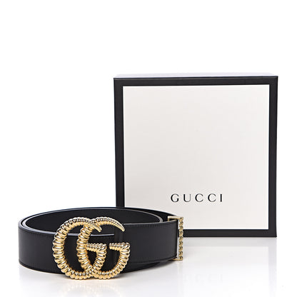 Gucci Moon Calfskin Torchon Double G 40mm Belt 85 34 Black 7 of 7