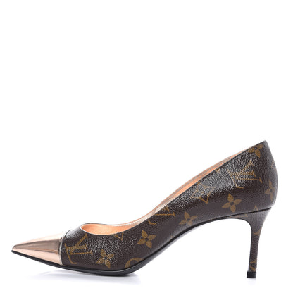 Louis Vuitton Monogram Cherie Pumps 38 Rose Gold 1 of 9