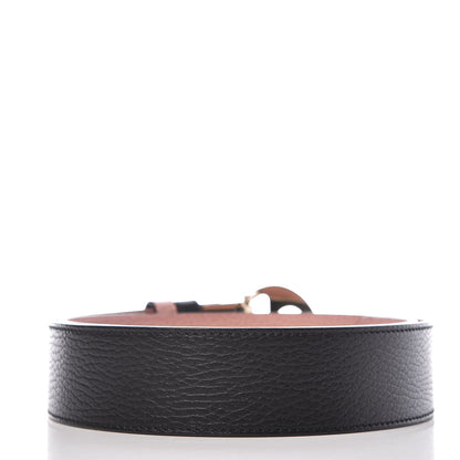 Gucci Calfskin 1973 Reversible Belt 85 34 Black Pink 3 of 6