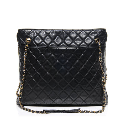 Chanel Lambskin Shopping Tote Black 1 of 9