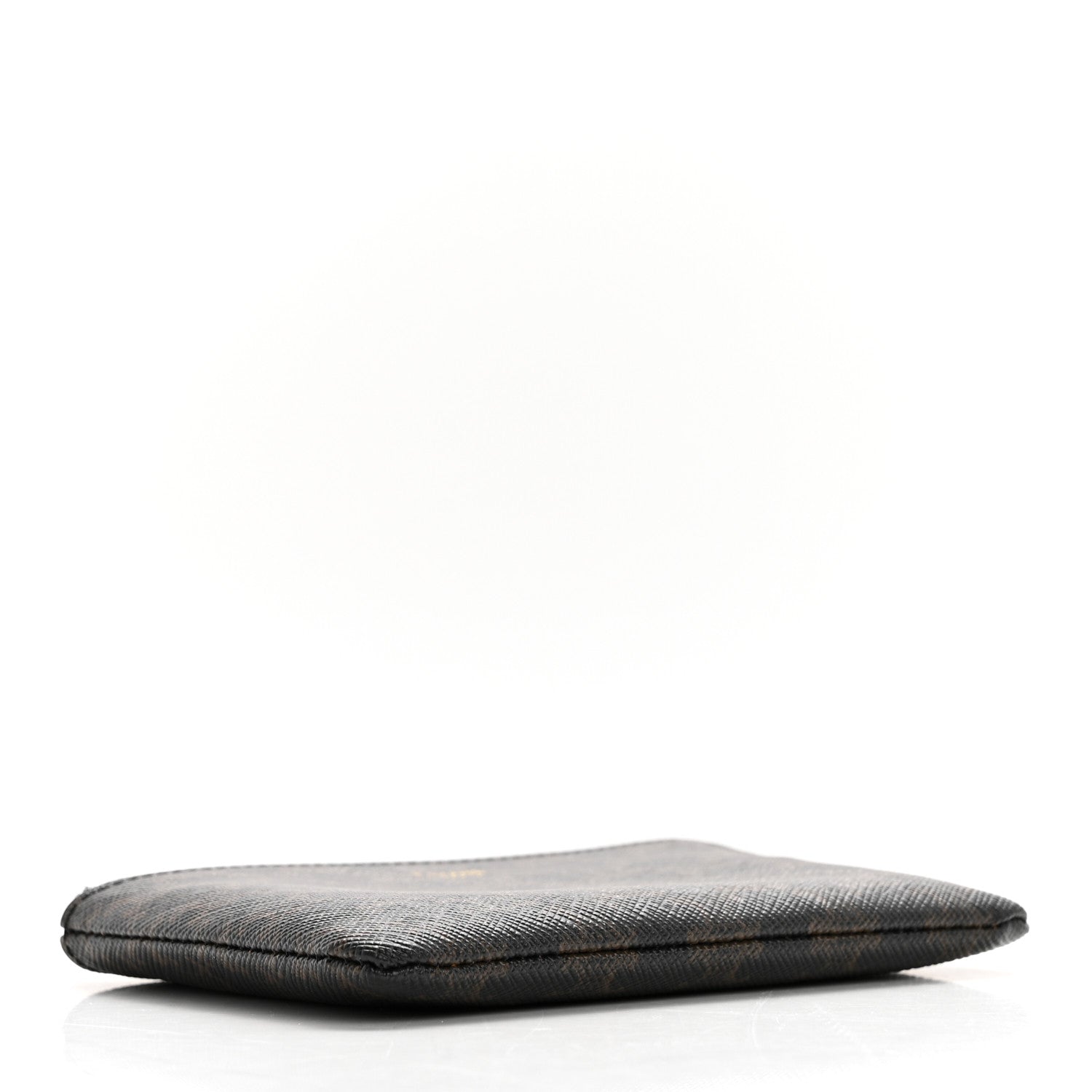 Celine Triomphe Canvas Coin and Card Pouch With Hook Black 4 of 9