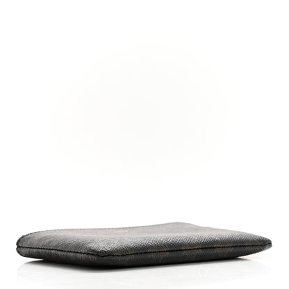 Celine Triomphe Canvas Coin and Card Pouch With Hook Black 4 of 9