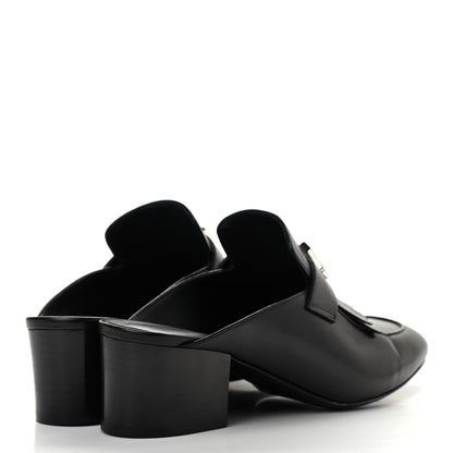 Hermes Goatskin Tuileries Mules 37 Black 4 of 8