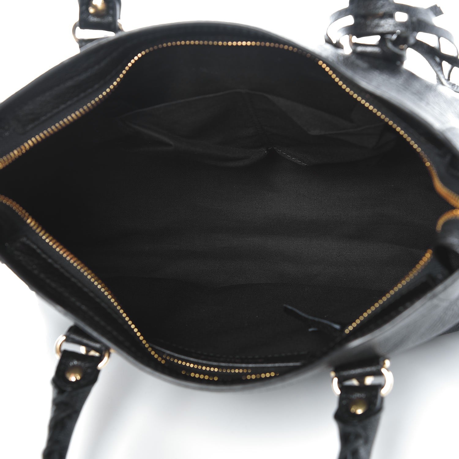 Balenciaga Chevre Gold Metallic Edge Hardware S City Black 5 of 7