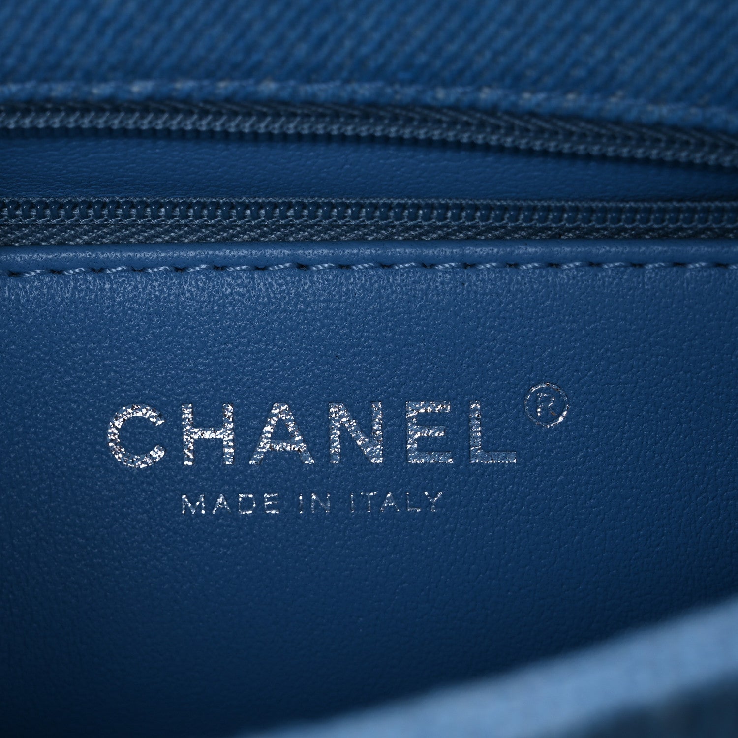 Chanel Denim Quilted Sweetheart Mini Flap Blue 6 of 10