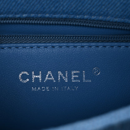Chanel Denim Quilted Sweetheart Mini Flap Blue 6 of 10